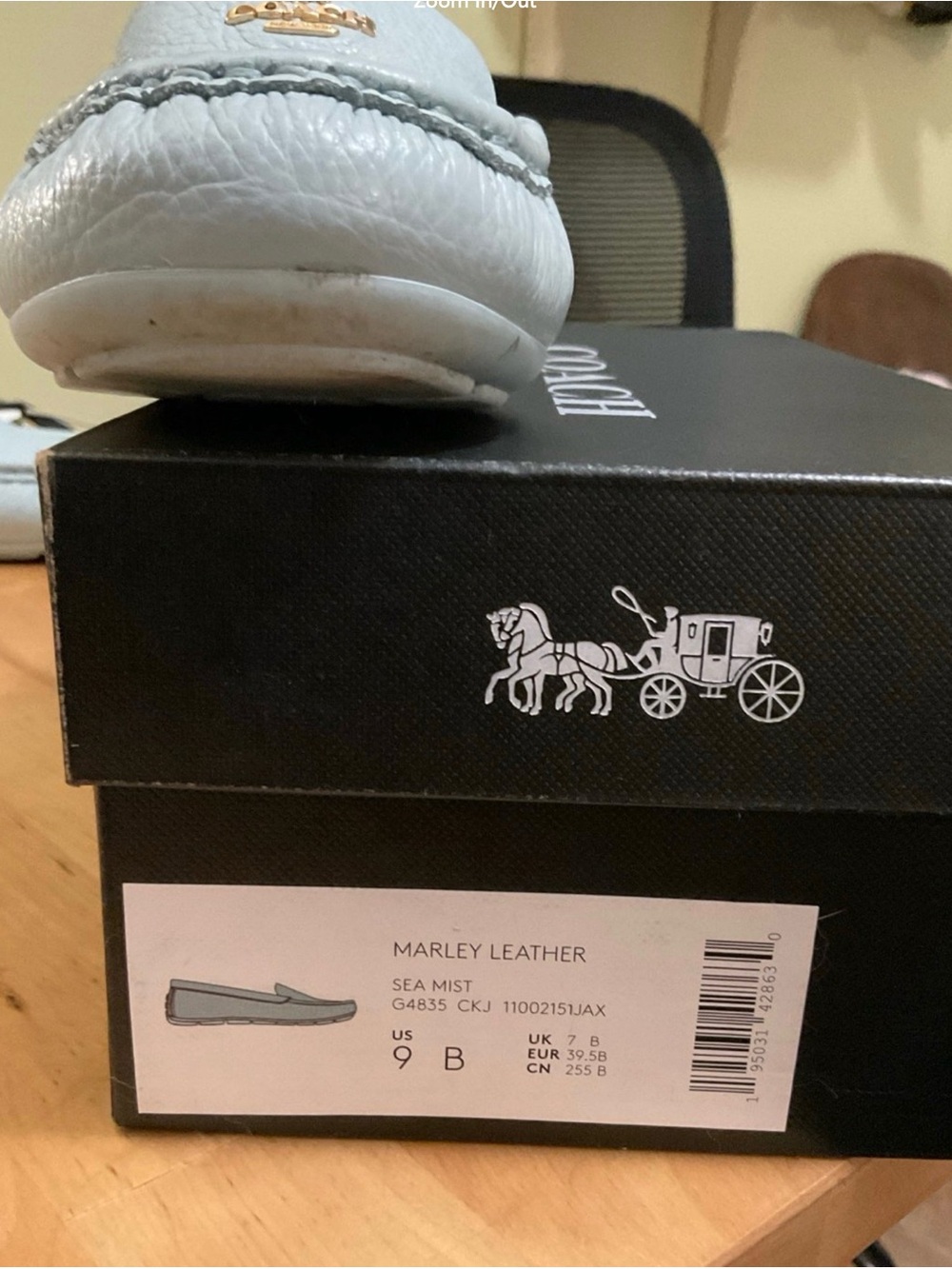 COACH Sea Mist loafers - Picture 4 of 6